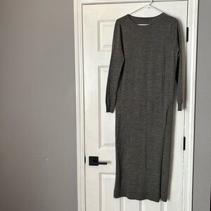 AMII Wool/Cotton Long Sleeve Sweater Dress